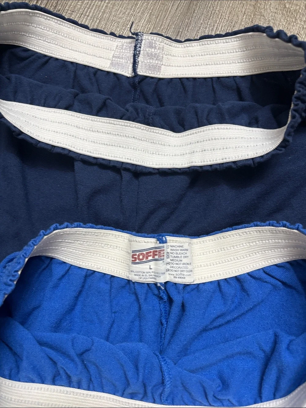 Soffee  Elastic-Waist Knit Shorts - Navy & Royal Blue - Picture 2 of 2